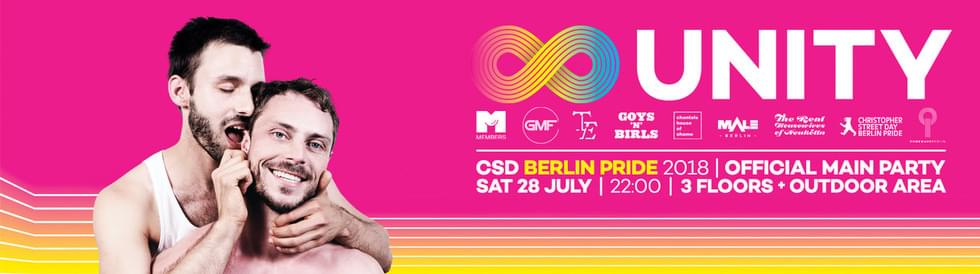 Tickets UNITY PRIDE 2018, Official Main Party of Berlin Pride in Berlin