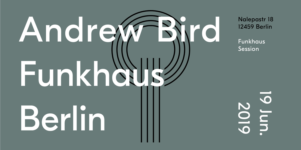 Tickets Andrew Bird, live at Funkhaus in Berlin